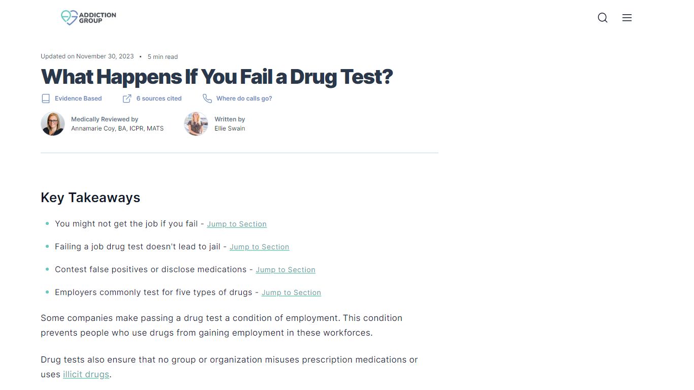 What Happens If You Fail a Drug Test? (Can You Go to Jail?)