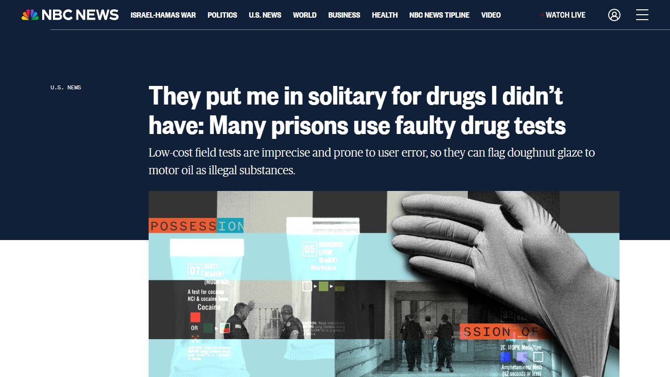 They put me in solitary for drugs I didn’t have: Many prisons use ...